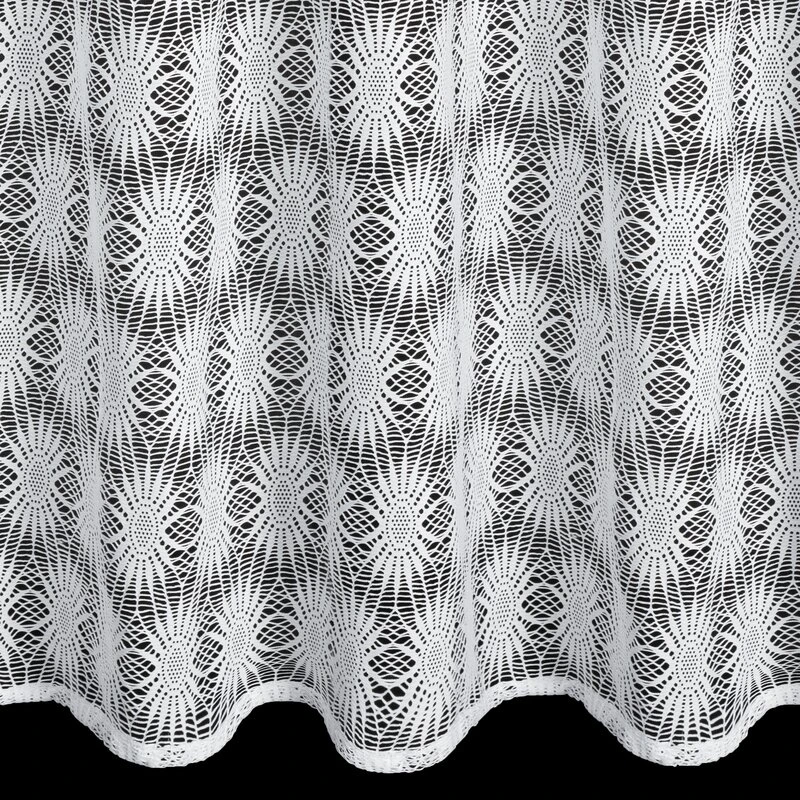FIRANA GOTOWA ROZI 140 X 250 CM BIAŁY