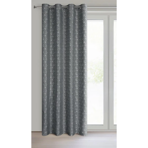 ZASŁONA GOTOWA SEMI 140 X 250 CM STALOWY
