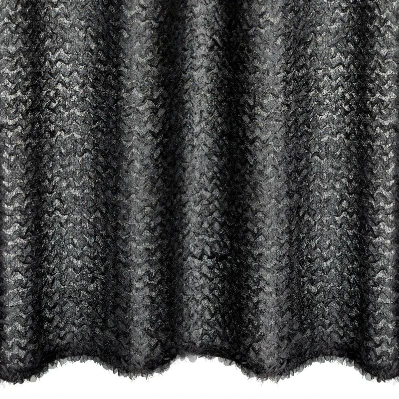 ZASŁONA GOTOWA TIFFANY 135 X 250 CM CZARNY