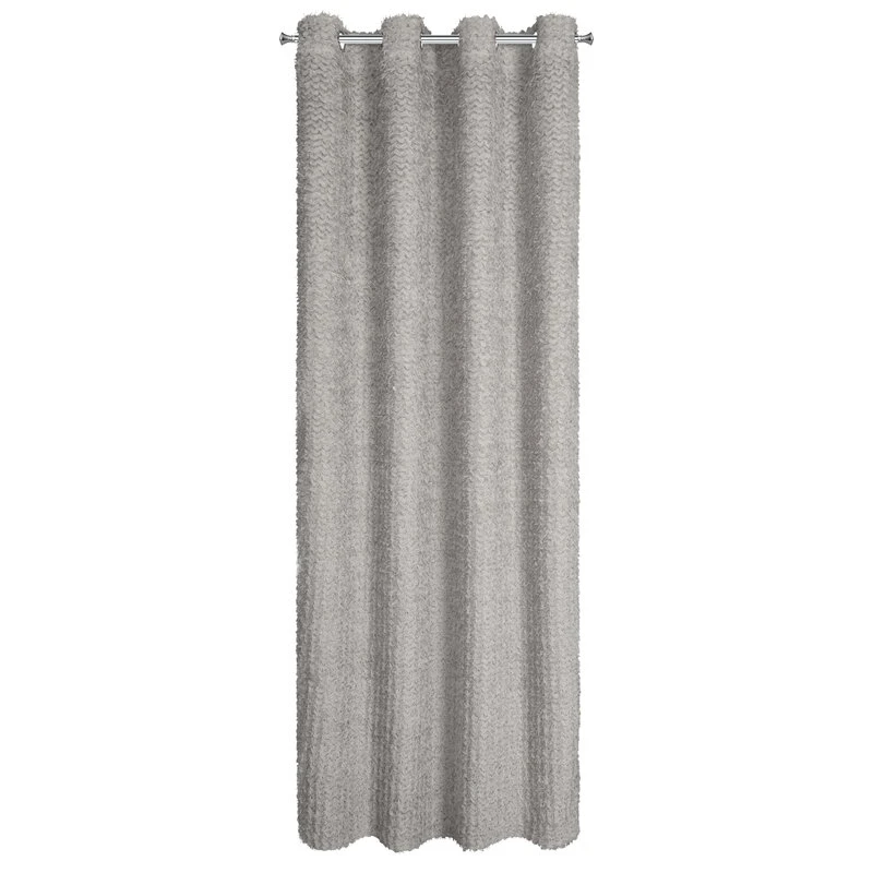 ZASŁONA GOTOWA TIFFANY 135 X 250 CM SREBRNY