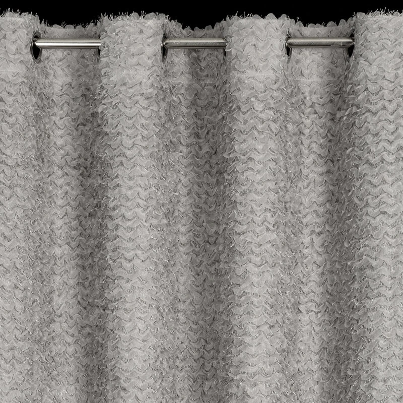 ZASŁONA GOTOWA TIFFANY 135 X 250 CM SREBRNY