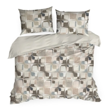 KOMPLET POŚCIELI SATYNOWEJ SPRING 36 220 X 200 CM BEŻOWY KOMPLET POŚCIELI SATYNOWEJ SPRING 36 220 X 200 CM BEŻOWY