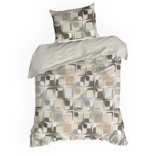KOMPLET POŚCIELI SATYNOWEJ SPRING 36 220 X 200 CM BEŻOWY KOMPLET POŚCIELI SATYNOWEJ SPRING 36 220 X 200 CM BEŻOWY