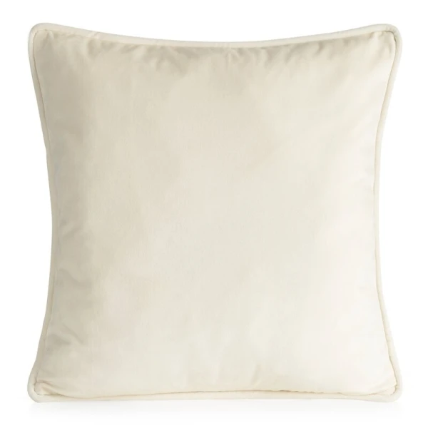 POSZEWKA VELVET 45 X 45 CM KREMOWY
