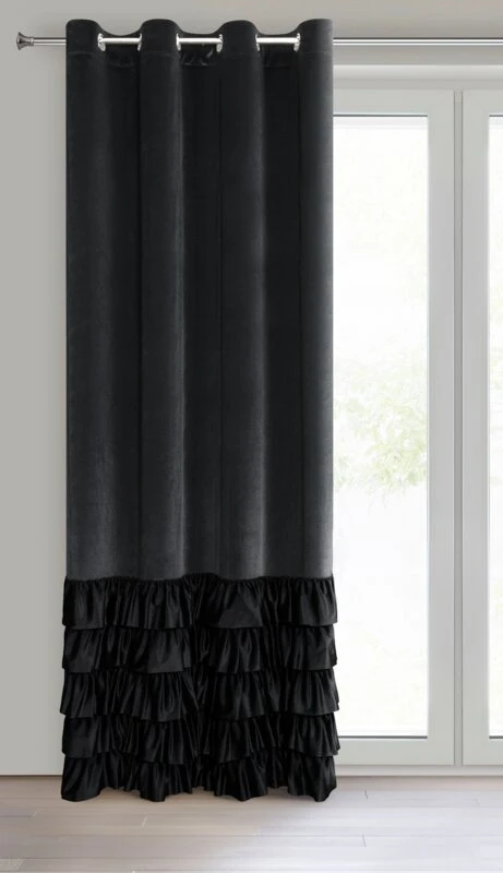 ZASŁONA GOTOWA DANI 140 X 250 CM CZARNY