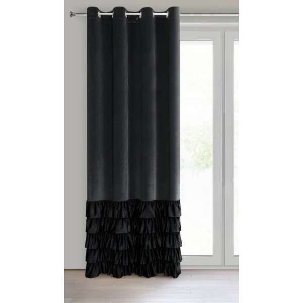 ZASŁONA GOTOWA DANI 140 X 250 CM CZARNY