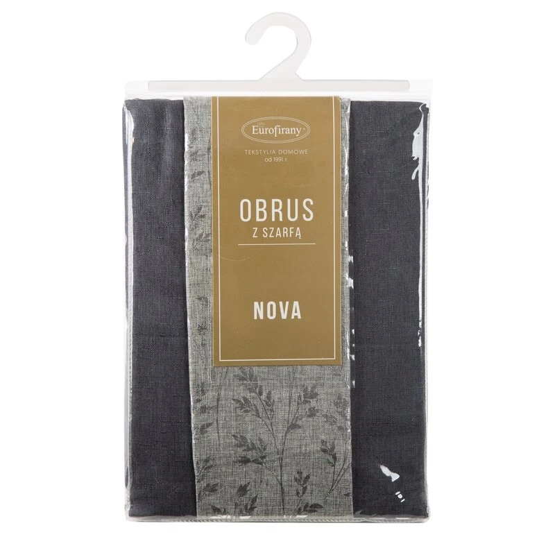 OBRUS ANITA 6 140 X 180 CM STALOWY