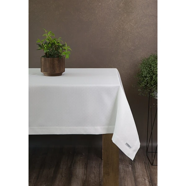 OBRUS ELLEN 140 X 220 CM BIAŁY