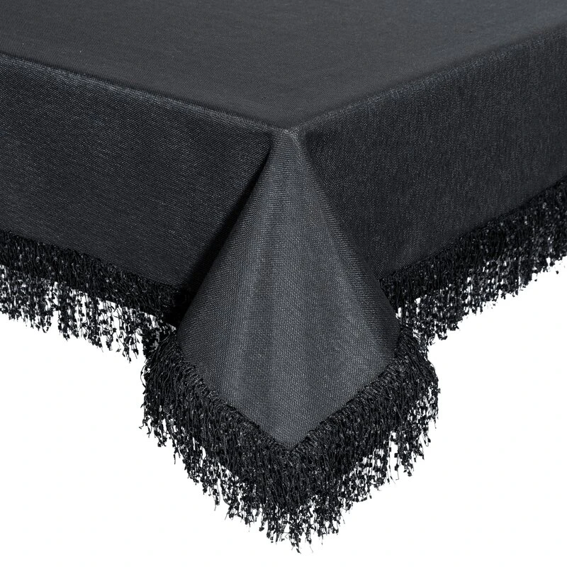 OBRUS JASPER 140 X 220 CM CZARNY