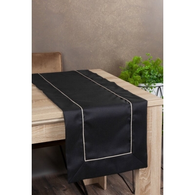 OBRUS MADELE 40 X 200 CM CZARNY