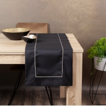 OBRUS MADELE 40 X 200 CM CZARNY