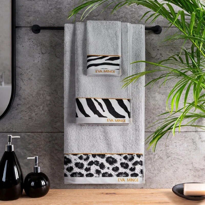 RĘCZNIK EVA 22 50 X 90 CM SREBRNY