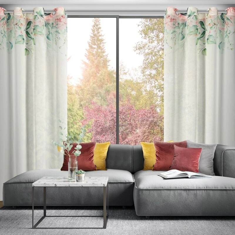 ZASŁONA GOTOWA ALORA 135 X 250 CM BIAŁY