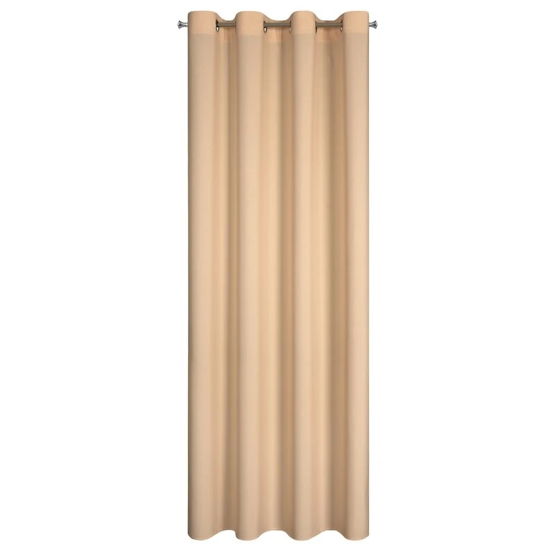 ZASŁONA GOTOWA RITA 140 X 250 CM CIEMNOKREMOWY