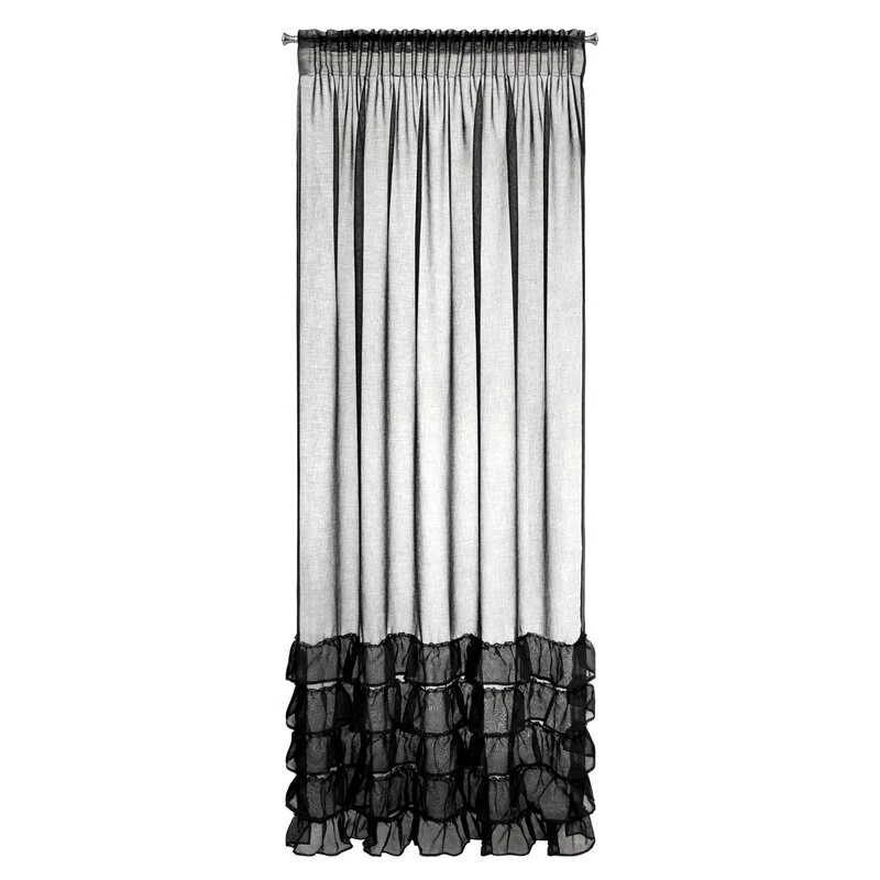 FIRANA GOTOWA DANI 1 NA TAŚMIE 140 X 250 CM CZARNY
