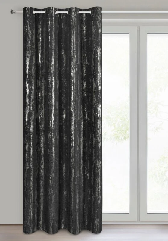 ZASŁONA GOTOWA LIBI 140 X 250 CM CZARNY