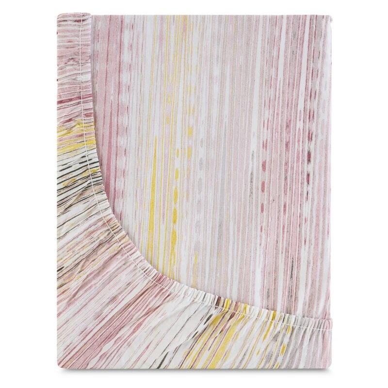 PRZEŚCIERADŁO Z GUMKĄ PRINT 1 140 X 200 X 30 CM FIOLETOWY