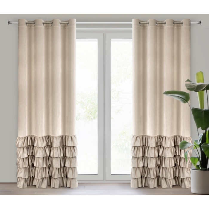 ZASŁONA GOTOWA DANI 140 X 250 CM BEŻOWY ZASŁONA GOTOWA DANI 140 X 250 CM BEŻOWY