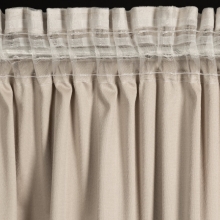 ZASŁONA GOTOWA DANI NA TAŚMIE 140 X 250 CM BEŻOWY ZASŁONA GOTOWA DANI NA TAŚMIE 140 X 250 CM BEŻOWY