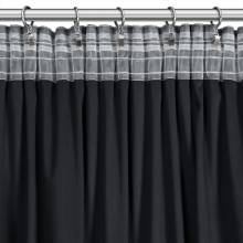 ZASŁONA GOTOWA DANI NA TAŚMIE 140 X 250 CM CZARNY ZASŁONA GOTOWA DANI NA TAŚMIE 140 X 250 CM CZARNY