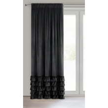 ZASŁONA GOTOWA DANI NA TAŚMIE 140 X 250 CM CZARNY ZASŁONA GOTOWA DANI NA TAŚMIE 140 X 250 CM CZARNY