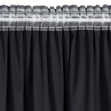 ZASŁONA GOTOWA DANI NA TAŚMIE 140 X 250 CM CZARNY ZASŁONA GOTOWA DANI NA TAŚMIE 140 X 250 CM CZARNY