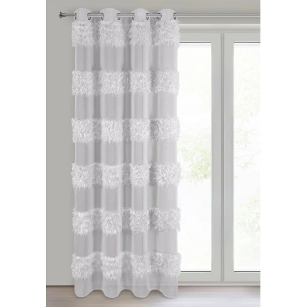 FIRANA GOTOWA MARGARET 140 X 250 CM SREBRNY