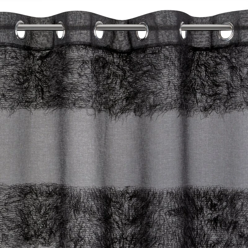 FIRANA GOTOWA MARGARET 140 X 250 CM CZARNY