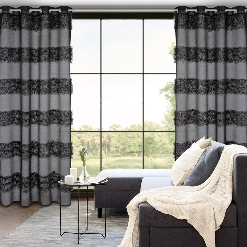 FIRANA GOTOWA MARGARET 140 X 250 CM CZARNY