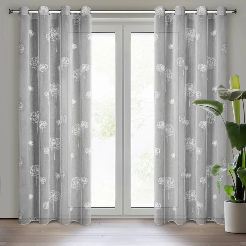 FIRANA GOTOWA SABINE 140 X 250 CM STALOWY