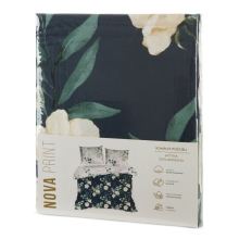 KOMPLET POŚCIELI SATYNOWEJ NIKA 46 140 X 200 CM CZARNY KOMPLET POŚCIELI SATYNOWEJ NIKA 46 140 X 200 CM CZARNY