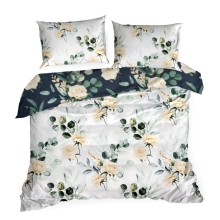 KOMPLET POŚCIELI SATYNOWEJ NIKA 46 140 X 200 CM CZARNY KOMPLET POŚCIELI SATYNOWEJ NIKA 46 140 X 200 CM CZARNY