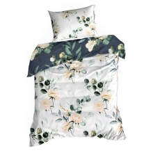 KOMPLET POŚCIELI SATYNOWEJ NIKA 46 140 X 200 CM CZARNY KOMPLET POŚCIELI SATYNOWEJ NIKA 46 140 X 200 CM CZARNY