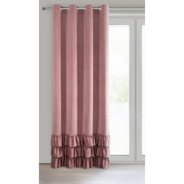ZASŁONA GOTOWA MEGI 140 X 250 CM CIEMNORÓŻOWY