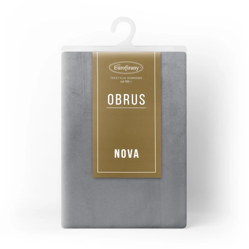 OBRUS MELINDA 140 X 220 CM STALOWY