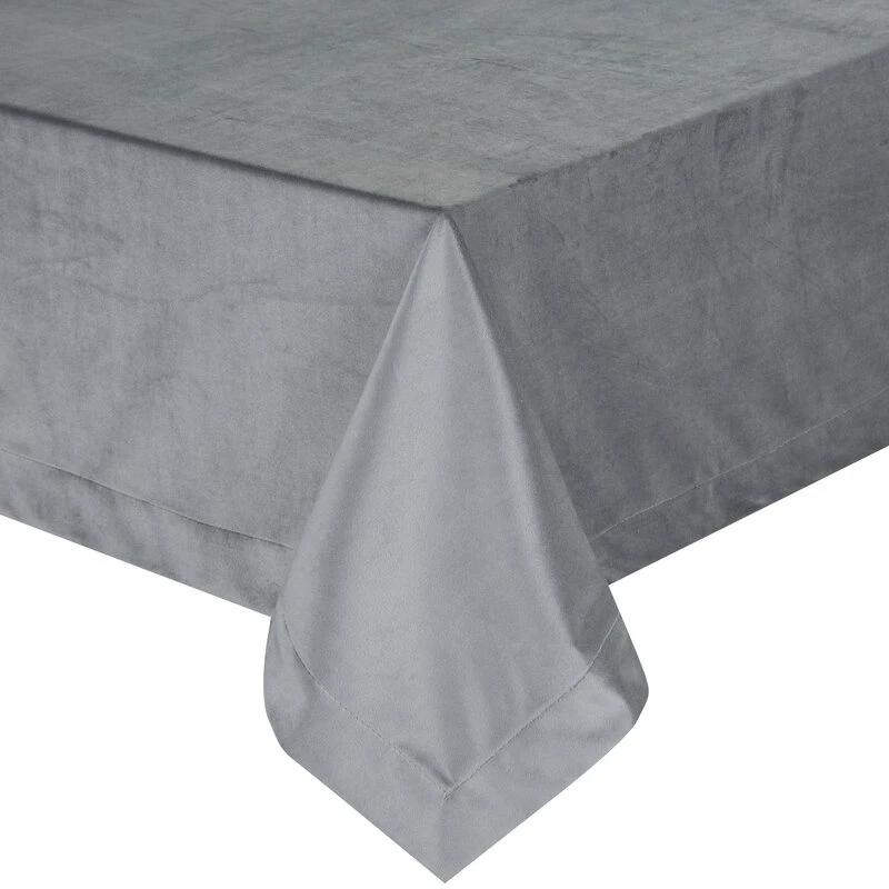 OBRUS MELINDA 140 X 220 CM STALOWY