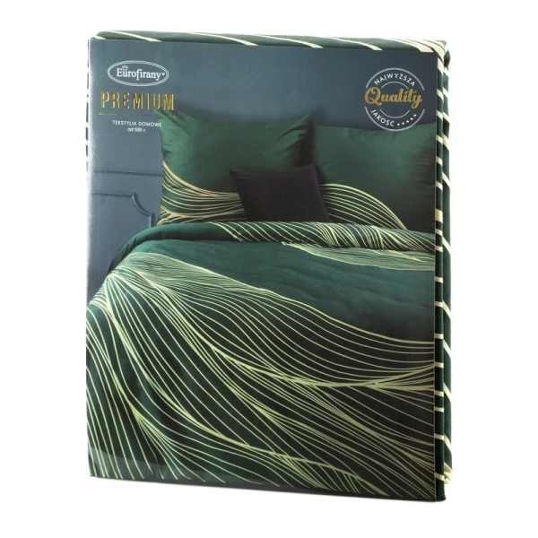 KOMPLET POŚCIELI SATYNOWEJ PREMIUM 3 160 X 200 CM CIEMNOZIE