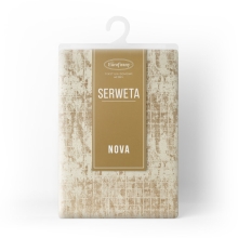 OBRUS ALINA 85 X 85 CM BEŻOWY