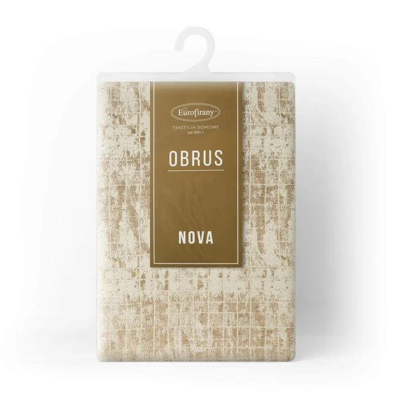 OBRUS ALINA 140 X 220 CM BEŻOWY