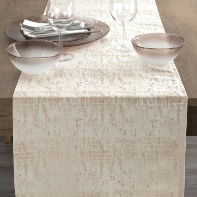 OBRUS ALINA 40 X 140 CM BEŻOWY