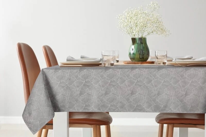 OBRUS ISLA 140 X 260 CM SREBRNY