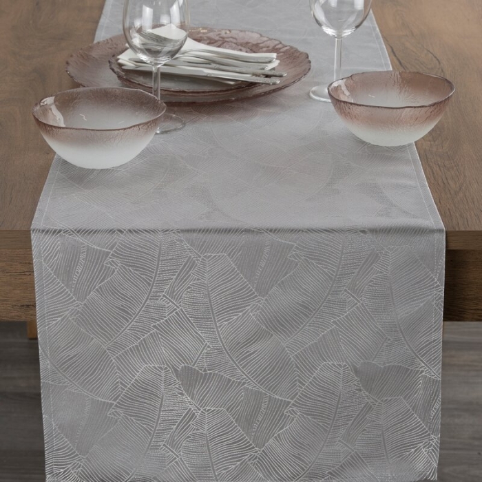 OBRUS ISLA 40 X 140 CM SREBRNY OBRUS ISLA 40 X 140 CM SREBRNY