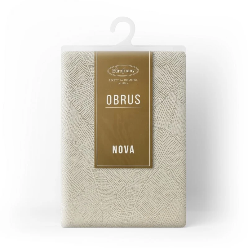 OBRUS ISLA 140 X 180 CM KREMOWY
