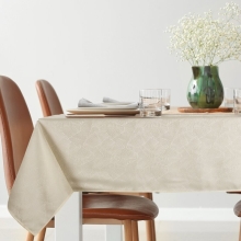 OBRUS ISLA 140 X 180 CM KREMOWY OBRUS ISLA 140 X 180 CM KREMOWY