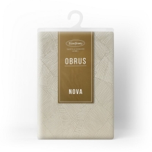 OBRUS ISLA 140 X 260 CM KREMOWY