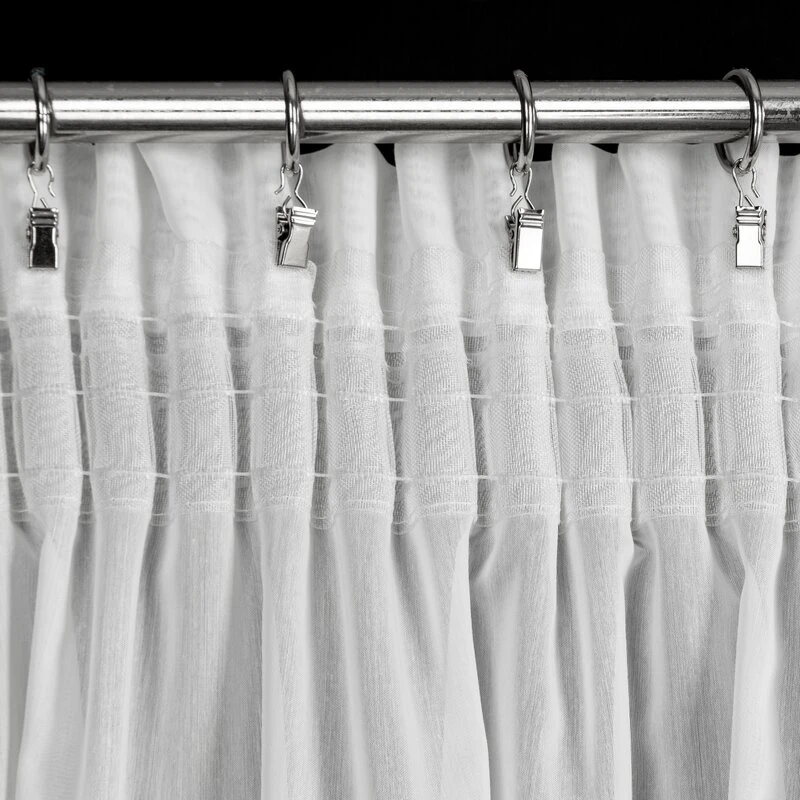 FIRANA GOTOWA ELENA NA TAŚMIE 300 X 150 CM BIAŁY