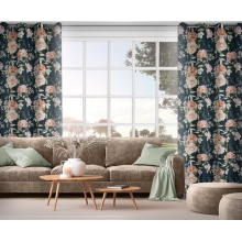 ZASŁONA GOTOWA SALMA 140 X 270 CM CZARNY