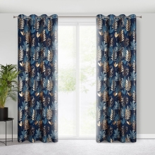 ZASŁONA GOTOWA RINA 140 X 250 CM GRANATOWY