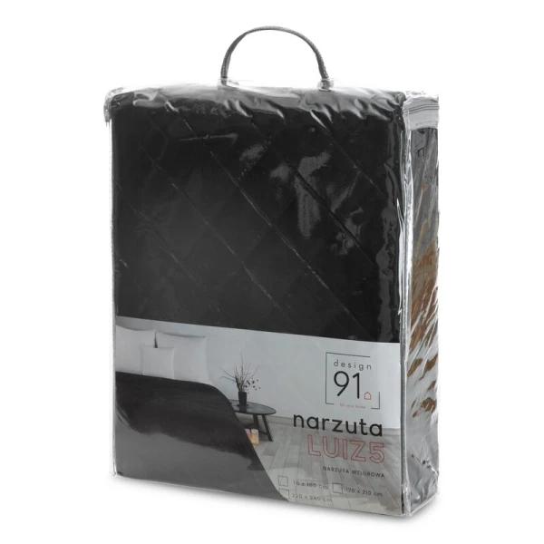 NARZUTA D91 LUIZ 5 70 X 160 CM CZARNY