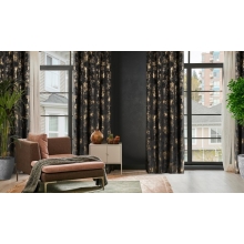 ZASŁONA GOTOWA TONIA 140 X 250 CM CZARNY